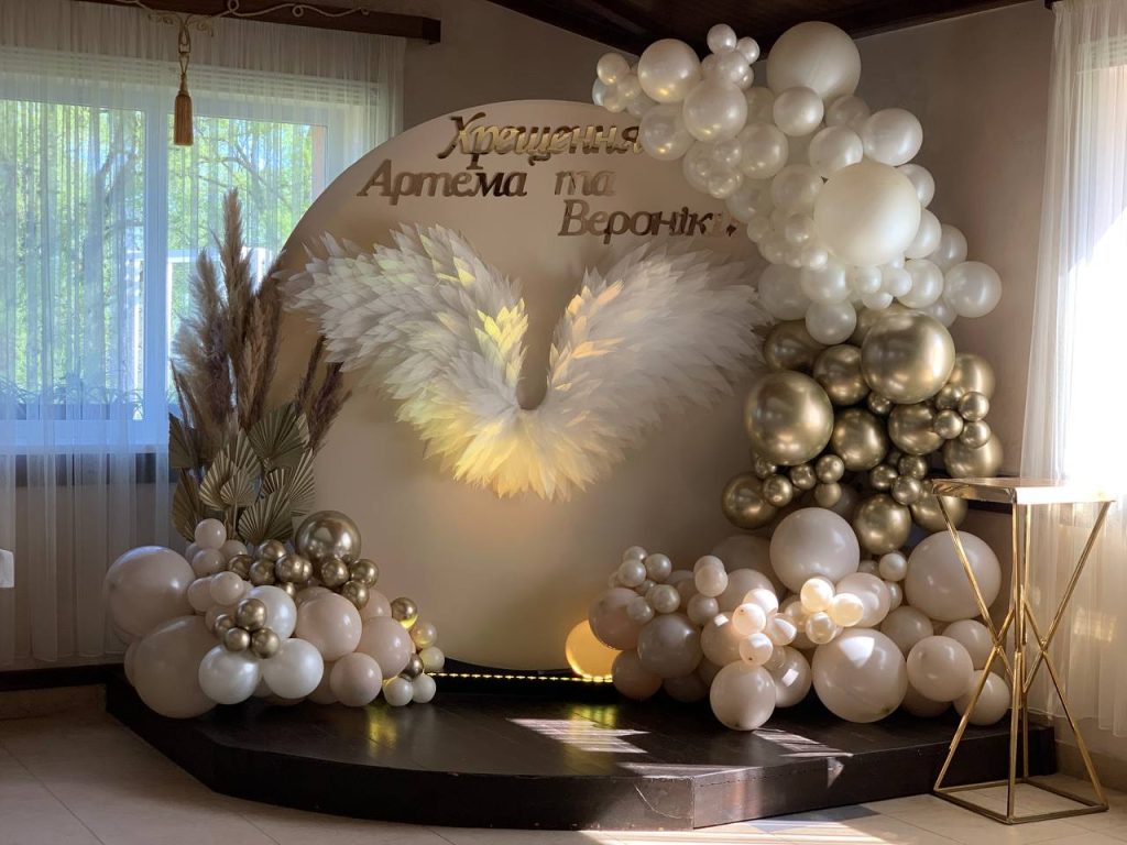 Dekoracje prywatnego przyjęcia w Hiszpanii na urodziny, baby shower lub rodzinną uroczystość